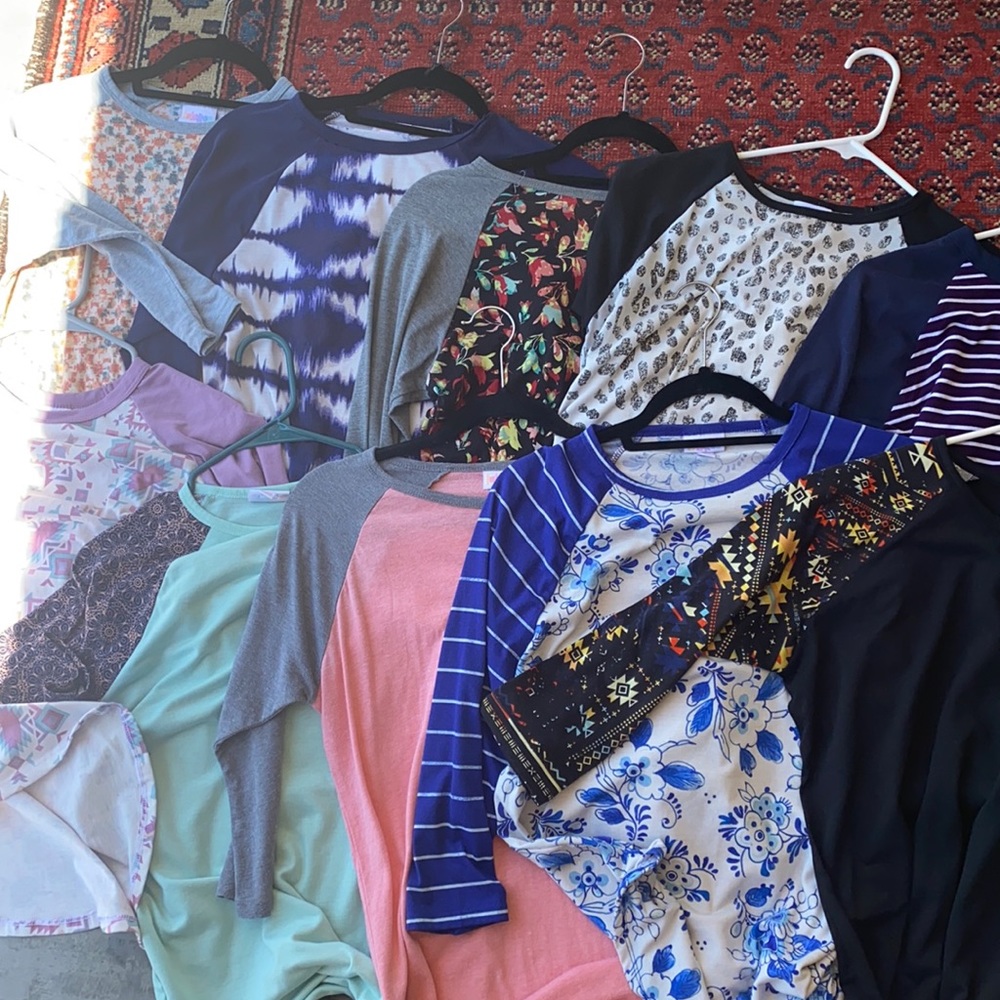 Lot of 10 LuLaroe Randy tops